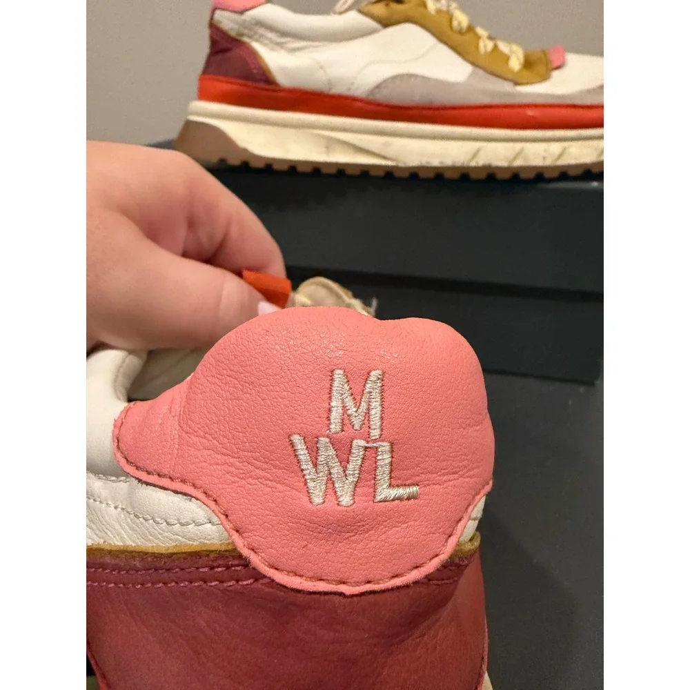 MWL Women's‎ Fashion Sneakers Size 8.5 Multi-Color Leather Suede Athletic Shoes